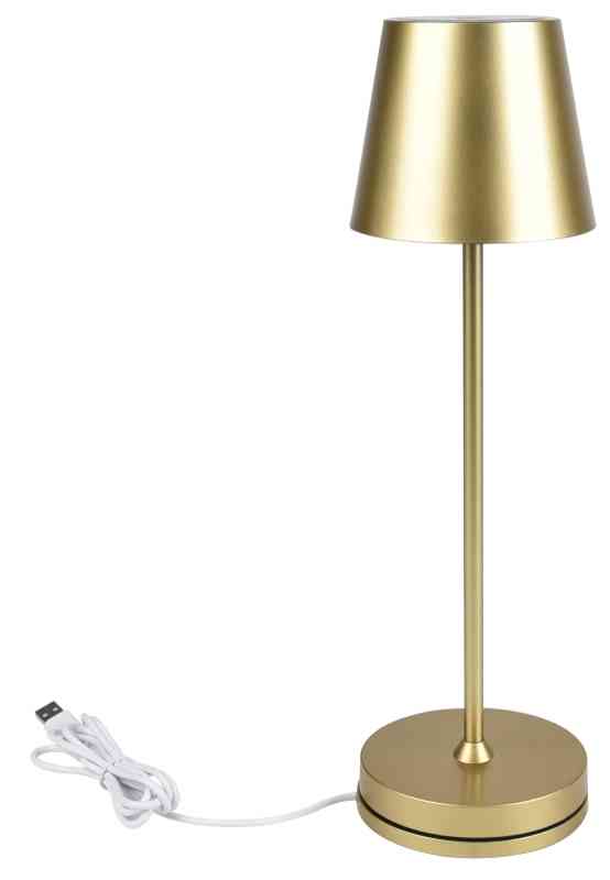 AUDREY PRO LAMPADA TAVOLO BASE RICARICA GOLD