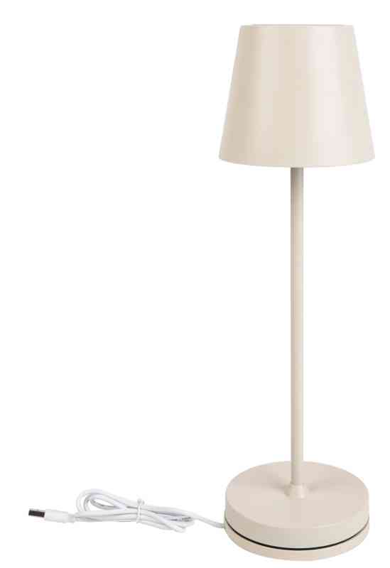 AUDREY PRO LAMPADA TAVOLO BASE RICARICA CREMA