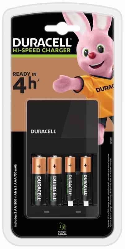 DURACELL CHARGER CEF 14 (4 ORE) CON 2AA+2AAA VALUE