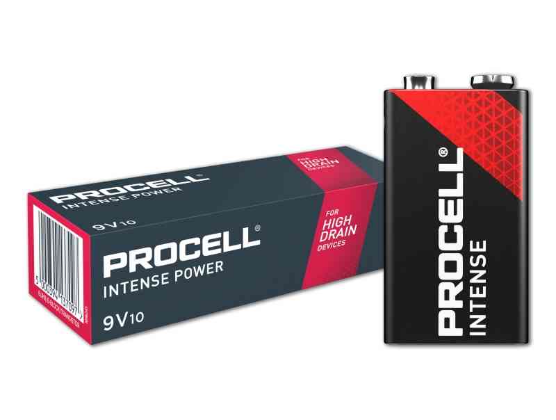 DURACELL PROCELL INTENSE 9V - SCATOLA 10 PILE