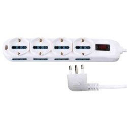 MULTIPRESA SPINA 12 POS: 4 SCHUKO+8BIP SPINA 16A