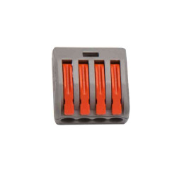 MORSETTO RAPIDO A LEVA 4 POLI (6PZ)