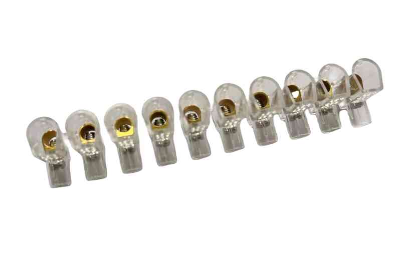 MORSETTO UNIPOLARE SPESSORE 2,5MM (10PZ)
