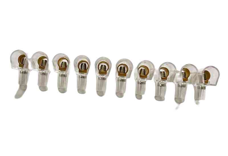 MORSETTO UNIPOLARE SPESSORE 6 MM (10PZ)