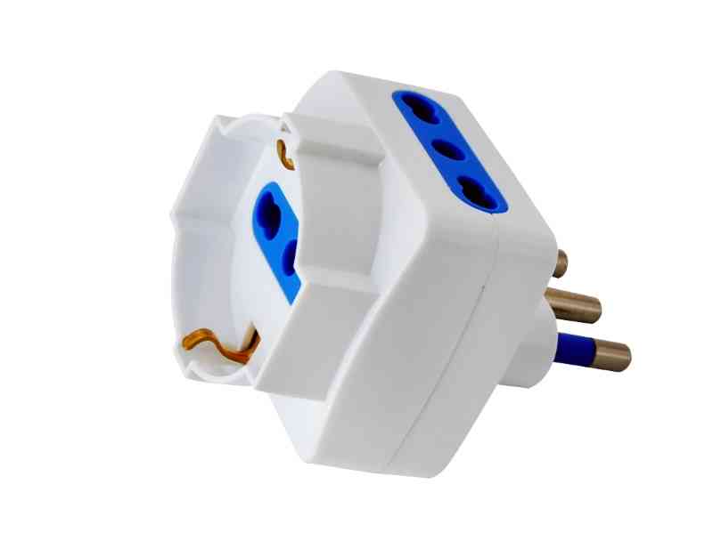 ADATTATORE MULTIPLO 16A - TRE PRESE BIANCO BLISTER