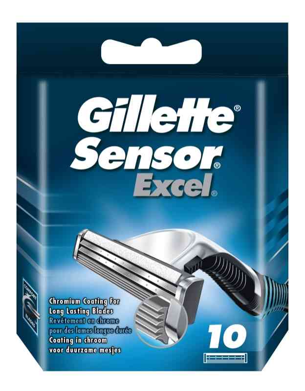 GILLETTE SENSOR EXCEL RICARICHE BILAMA 10 LAME