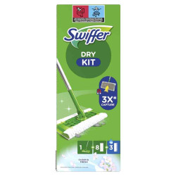 SWIFFER DRY STARTER KIT: 8PANNI + 3WET