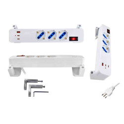 MULTIPRESA SCRIVANIA 10A 3 PRESE 2USBC 1USBA