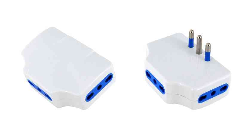 ADATTATORE SALVASPAZIO 16A 3 PRESE BIPASSO SFUSA