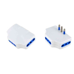 ADATTATORE SALVASPAZIO 16A 3 PRESE BIPASSO SFUSA