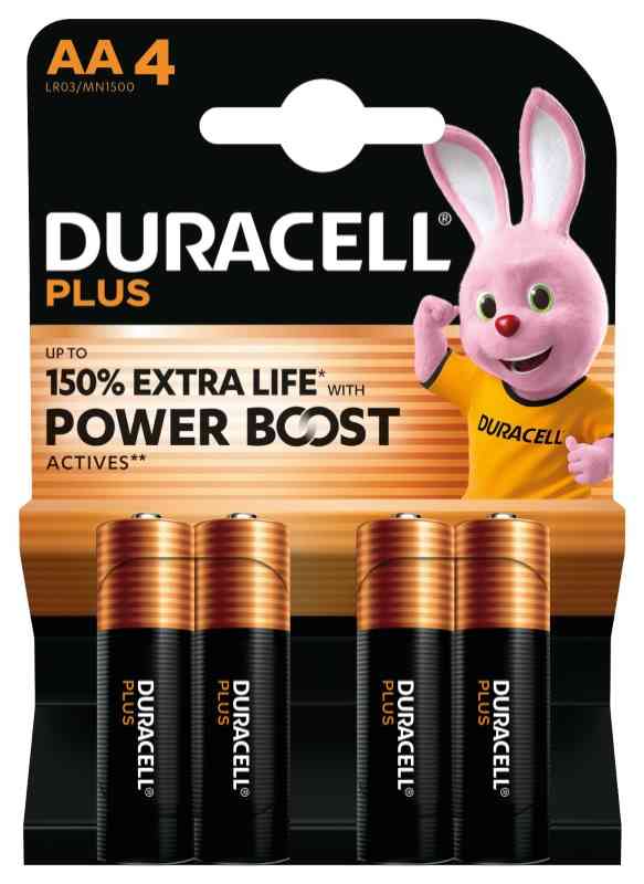 DURACELL PLUS POWERBOOST STILO AA - BL 4 PZ