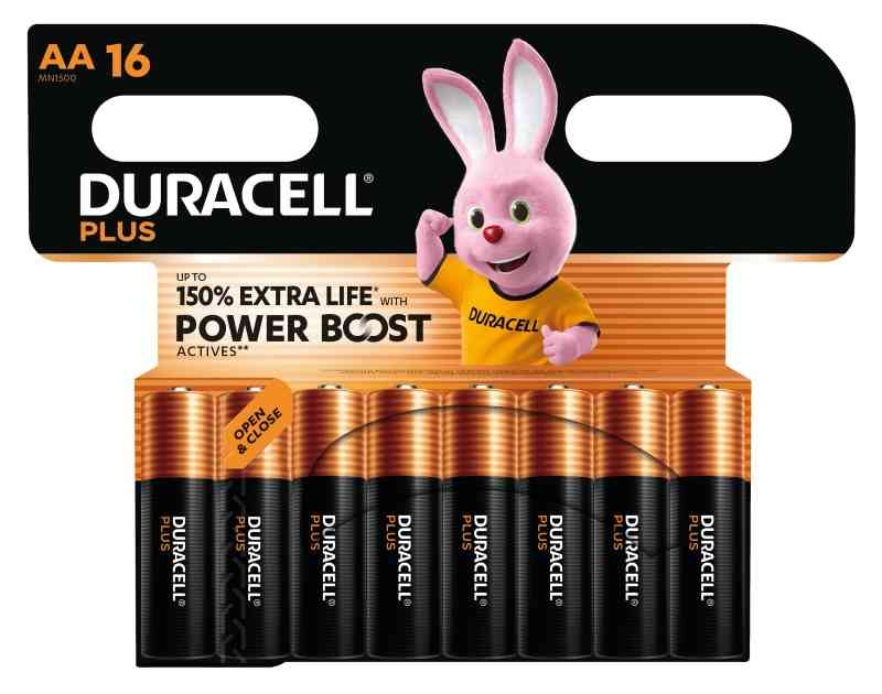 DURACELL PLUS POWERBOOST STILO AA - BL 16 PZ