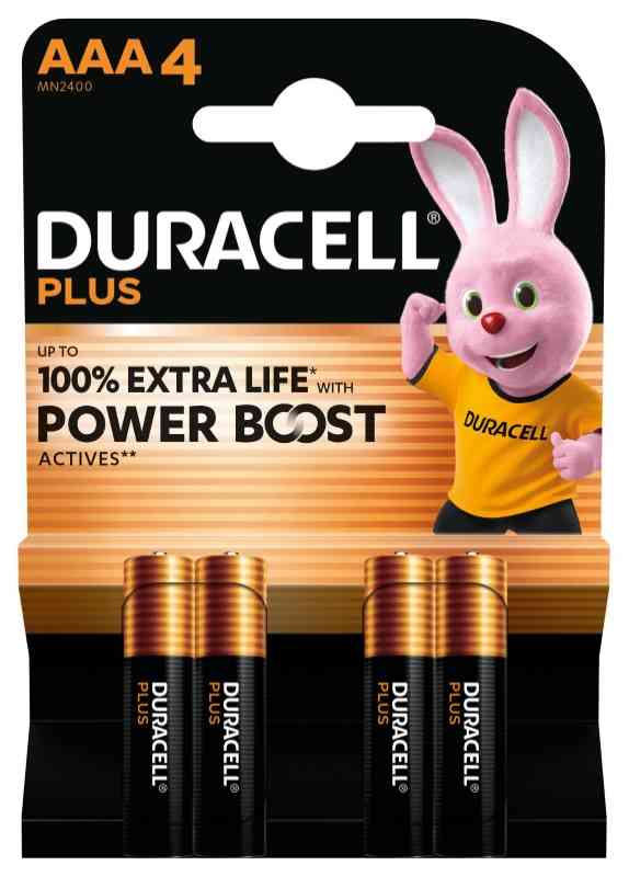 DURACELL PLUS POWERBOOST MINISTILO AAA - BL 4 PZ