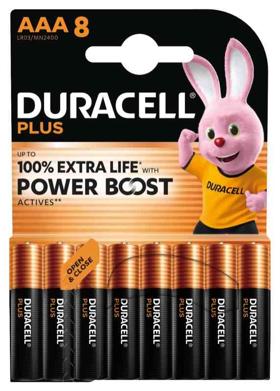 DURACELL PLUS POWERBOOST MINISTILO AAA - BL 8 PZ