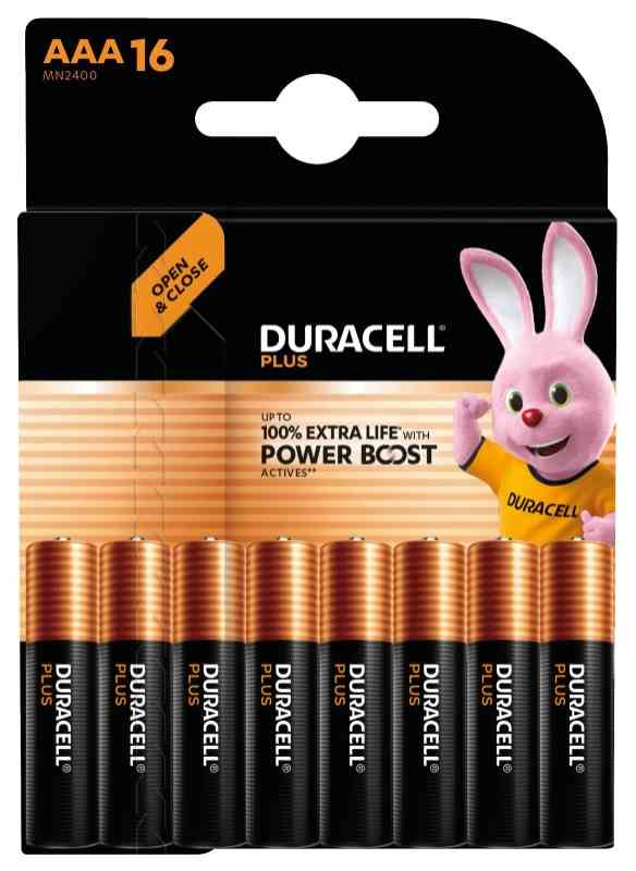 DURACELL PLUS POWERBOOST MINISTILO AAA - BL 16 PZ