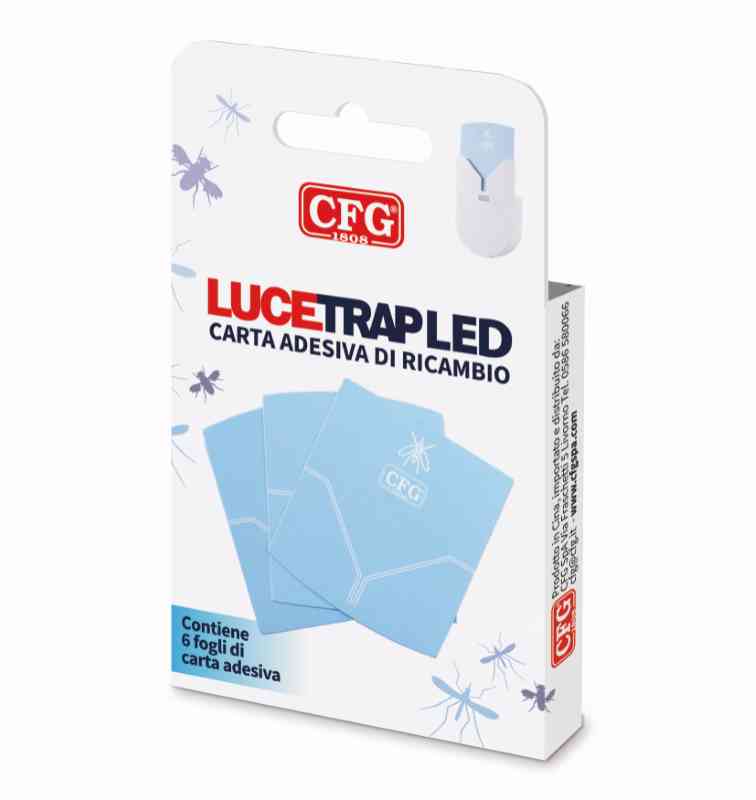 CARTA  ADESIVA DI RICAMBIO PER LUCETRAP LED (6PZ)