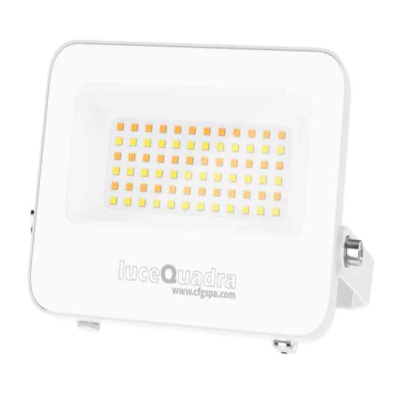 SQUARE LED 30W PROIETTORE BIANCO CON CCT
