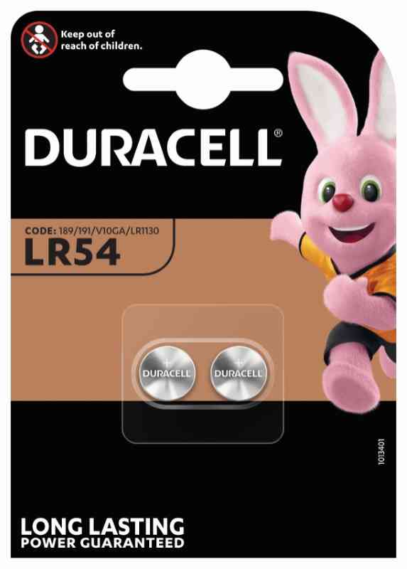 DURACELL ELECTRONICS LR54 - BLISTER 2 PEZZI